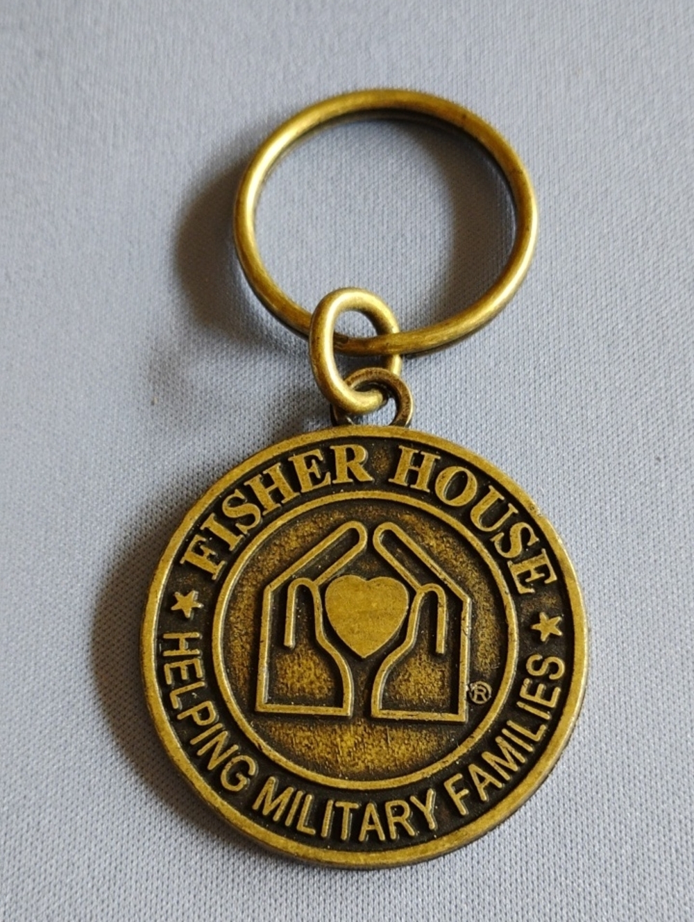 Fisher House Bronze Keychain — Helping Military Families Sobieski Vodka